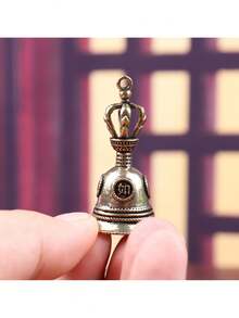 1/2/4 st handgjord kopparklocka, handhållen ringklocka, orientalisk Vajra-klocka - Brons - Visa 5