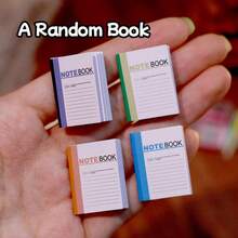 Set Alat Tulis Miniatur Skala 1:12 ini mencakup model buku catatan dengan sampul lipat, pensil dan penggaris, model penghapus, model kalkulator, dan barang-barang lainnya. Dapat digunakan sebagai dekorasi rumah boneka realistis, properti fotografi, atau dekorasi taman miniatur. - MultiWarna - View 8