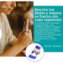 Ejercitador de Dedos con Resorte Progresivo para Fortalecer Manos y Mejorar Movilidad – Portátil, Cómodo y Ajustable – Aluminio con Forro Suave EVA, Talla S/M/L,36984538 - Burdeos - Ver 2