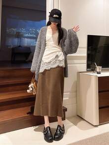 2026春季新款搭扣雕花布洛克乐福鞋软底平底学生鞋休闲英伦风女鞋 - 黑色 - 查看 7