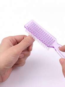 10pcs Nail Brushes With Handles, For Cleaning Fingernails And Toenails