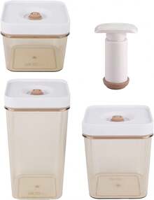 Contenedores de Almacenamiento de Cocina - Envases Conservación al Vacío - Tarro Sellado para Refrigerador y Apta para Microondas para Congelador, Despensa, Tentempié, Hogar, Restaurante y - B - Ver 9