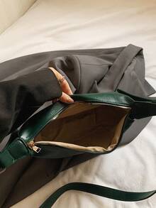 New Niche Fashion Shoulder Crossbody Bag Dumpling Bag - Green - View 7