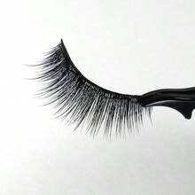 Missame DIVA Deluxe Beauty False Eyelashes Set Handmade With Premium Synthetic Fibers Black 1 Pair - 黑色 - 查看 5