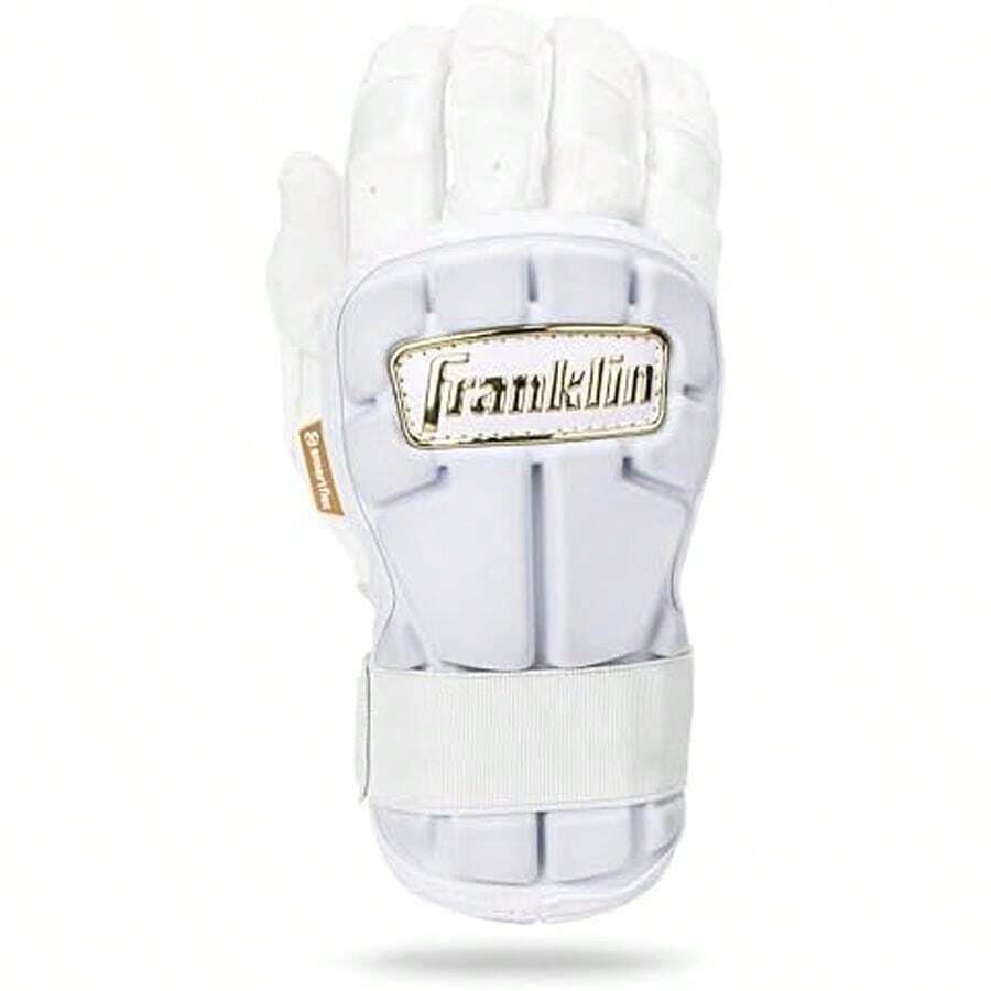 Franklin Sports - Protector de Mano y muñeca de béisbol, Protector de muñeca para bateo Serie PRT , Protector Mano y muñeca para bateadores, Mano Derecha e Izquierda, Talla única, Adulto - Blanco - Ver 1