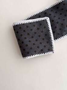 1pc Polka Dot Snood - Balaclava Hat & Scarf Combo, Thermal Lined And Heavyweight, Warm Winter Neck Gaiter For Women