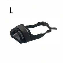 可调节宠物狗软嘴套，网状训练狗嘴套，防咬、防吠、防啃咬，宠物止吠狗嘴套 - 黑色 - 查看 8