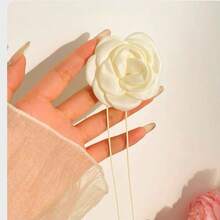 1 件女士玫瑰花项链，黑色花朵颈链，山茶花蜡绳颈链 - 花朵頸鍊 - 查看 11