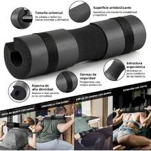 Almohadilla para Barra de Gimnasio,con 3 Bandas Resistencia,2 Grilletes parar Tobillo de Fitness,1 Bolsa Der Almacenamiento,Portátil Barbell Pad Set,para Entrenar En El Gimnasi (Rosa),36984757 - Marrón - Ver 5