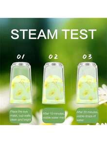 30片装洋甘菊蒸汽眼罩，缓解眼疲劳，改善睡眠质量，自发热睡眠眼罩，一次性温热敷眼罩，舒缓眼部不适，消除黑眼圈，温度可控，持久发热，情人节心形图案 - 黃色 - 查看 9