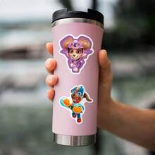 100pcs Cute PAW Patrol Paw Print Cartoon Stickers, DIY Decor For Luggage, Laptop, Motorcycle, Fridge, Suitcase, Car, Suitable For Birthday Party Gifts, Funny Gifts, Cute Stickers, Office Supplies, Children Gifts