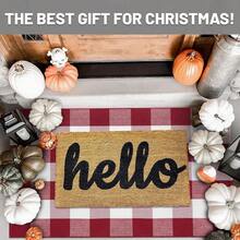 IOHOUZE Christmas Buffalo Plaid Rug 27.5 X 43 Inches Outdoor Indoor Doormat Red White Check Area Rug Woven Cotton Checkered Front Porch Mat Christmas Decor For Front Door Entryway Home Entrance,One-Size,RedandWhite24inchx38inchRectangular - 紅白相間 24吋x38吋長方形 - 查看 3