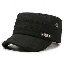 1顶纯色多功能平顶帽，户外休闲旅行遮阳帽 - A - 查看 12