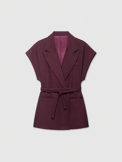 Women's Solid Color Lapel NeckTie Blended Jacket Spring