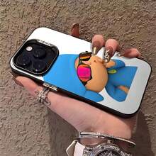 Funda de teléfono con acabado brillante de Hora de Aventuras adecuada para 17 Pro Max 17 Air 16 Pro MAX 15 Pro Max 14 Pro 13 Pro 12 11 Funda de teléfono personalizada para hombres y mujeres Son excelentes regalos para novias, novios y familiares para Navidad y Halloween - Negro - Ver 2