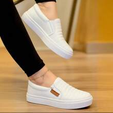 Women's Casual Closed Toe Stylish Sneakers Comfortable Modern - trắng - Xem 1