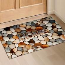 1 pieza Felpudo con diseño de guijarros, alfombra de drenaje duradera para cocina, sala de estar, entrada, balcón, decoración del hogar, cafetería, bar, vacaciones, fiesta, dormitorio, baño - Multicolor - Ver 4