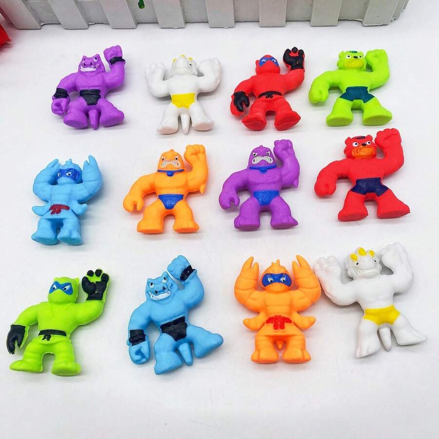 1/5/10/15/20/30/40Pcs Mini Stretch Monster Squishes Toys Random Styles,Birthday Gift,Party Gift, Sock Filler, Happy Man Toy Party Discount, Sensory Gel Toy, Autism,Elastic Toy And Good Bag Stuffers Prizes,Halloween And Christmas Gifts - Multicolor - View 1