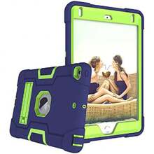 Funda para iPad Mini 4 para iPad Mini 5 Funda para iPad Mini Retina de 7,9 pulgadas, Carcasa Case Estuche Funda protectora resistente a prueba de golpes, delgada y resistente con soporte incorporado para iPad Mini 4/5-Azul marino amarillo verde,36999907 - Celeste - Ver 5