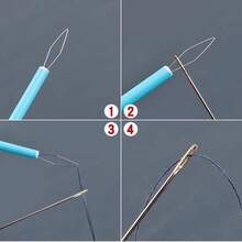 Colorful Plastic Needle Threader - Cylindrical Set, DIY Sewing Accessories, Easy Threading Tool, Beading Needle Assistant, Elderly-Friendly Needle Threader, Random Color, Mother's Day, Wedding Season, Graduation Season, Gift For Family And Friends, Needle Threader Helper For Elderly, Sewing Machine Needle Threader - Multicolor - View 3