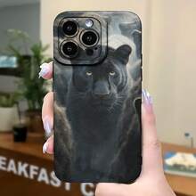 2026 nueva funda de teléfono esmerilada, funda de teléfono con estampado de pantera negra para  17 15 Pro Max  17 14 Pro  17 13  Galaxy S23 S22 S21 funda protectora para teléfono regalo de pareja para novio novia regalo de vacaciones - Blanco antiguo - Ver 5