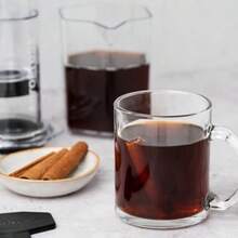Jarra para Cafetera Capacidad de 600 ml 20 oz Jarra Resistente para Café de Vertido Ideal para Prensas Original Clear y XL Diseño Compacto y de Viaje Hecho en EE. UU. - Claro - Ver 4