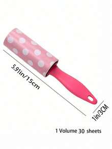 1/4 包装迷你可拆卸粘毛滚筒，便携式除毛器 - 彩色 - 查看 12