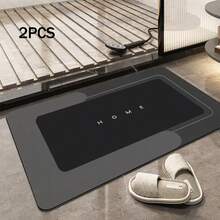 1/2片装柔软防滑浴室垫，吸水性硅胶浴室地毯，速干浴室垫，万圣节装饰地毯，房间装饰地毯，秋季装饰地毯 - 彩色 - 查看 12