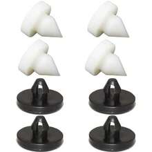 QPINGH 8PCS Brake Pedal Stop Pads, Brake Switch Stopper, Rubber Brake Light Switch Stopper Automotive Clutch Pedal Stopper, Compatible With 90541-06036 46505-SA5-000 - / - View 1