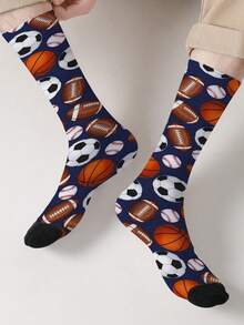 1 Pair Of Super Wrist-Themed Socks With 360° All-Over Print Featuring Novel And Playful Patterns-Stylish, Unique, And Perfect For Streetwear. - Multicolor - View 7