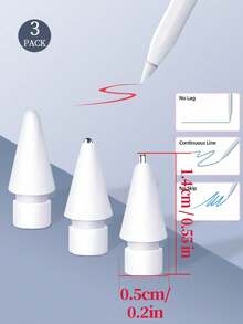 Bộ 3/4/6/8 ngòi thay thế, tương thích với Apple Pencil thế hệ 1/2; Đầu bút, tương thích với iPad Pro Pencil thế hệ 1/2, bao gồm nắp bảo vệ đầu bút, bao đựng bút và phụ kiện nắp bút thay thế, thích hợp làm quà tặng sinh nhật và ngày lễ cho mẹ, gia đình và bạn bè. - Nhiều màu - Xem 7