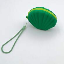 New Shell Shaped Coin Purse Lipstick Case Card Holder Bluetooth Earphone Storage Bag Handheld Soft Silicone Card Key Coin Pouch Multi-Functional Waterproof Silicone Storage Bag Holiday Gift For Women Money Wallet Mini Wallet Purse Wallet Small Wallet Wristlet Wallet Coin Wallet - Multicolor - View 2