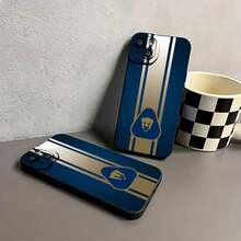 Funda para teléfono con diseño elegante y emblema de león, compatible con teléfonos ,  17,  16 Pro Max,  15 Pro Max,  13 y  12. Fabricada en TPU, ofrece protección contra golpes y caídas. Ideal para amantes de la moda, como regalo para seres queridos, en cumpleaños y ocasiones especiales. - Negro - Ver 7