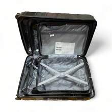 £50 3 Piece Suitcase Set - ABS Hard Shell Luggage Next Day Delivery For Holiday Business - Sky Blue - View 2