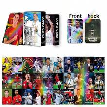 30 st. holografiska, glänsande kort med fotbollsstjärnor, högupplösta fotokort, merchandise för fans, jul-/alla hjärtans dag-present - Multifärgad - Visa 5