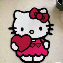 SANRIO 1块造型地毯（50*60厘米），多种可爱图案，厚实柔软，可用作入口、卧室、浴室的防滑垫，或用作客厅/梳妆台的装饰地毯，兼具实用吸水防滑功能，并散发着可爱少女气息。 - 彩色 - 查看 9