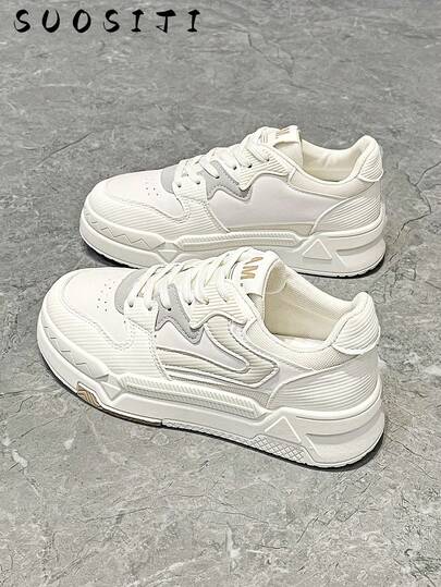 Nya platta halksäkra sportmode fritidsskor för kvinnor