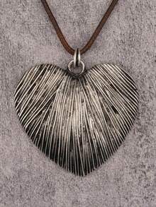 古銀色條紋愛心