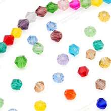 5 piezas/10 piezas Cuentas de cristal de color brillante y estilo retro de 4 mm, adecuadas para la fabricación de joyas, collares, pulseras, decoración de teléfonos y bolsos, suministros de manualidades DIY - Cuentas puntiagudas de 4 mm - Ver 7