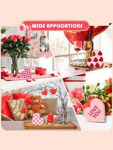 3pcs Set - Unfinished Wooden Heart Shaped Paper Carving Decor, 3.94 Inch Blank Heart Shaped Plaque, Wooden Blocks, Layered Heart Shaped Wooden Tray, Suitable For Painting, DIY Crafts, Wedding Home Decor, 0.59 Inch Thickness (Includes Pen)