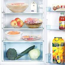 100/300pcs Disposable Cling Film Wrap, Elastic Fridge Food Saver Cover, Airtight Dust-Proof Seal For Leftover, Fruit, Bowl, Plate, Reusable Stretchable Food Storage Lid - White - View 6