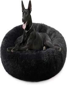 Dog Bed For Small Medium Large Dogs Cats, 20 Inch Calming Washable-Round Cozy Soft Pet Bed For Puppy And Kitten With Slip-Resistant Bottom - ColorD - 查看 1