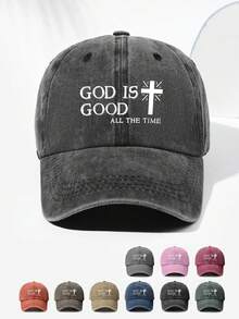 1 件男女通用复古十字印花棒球帽，时尚帽子，遮阳，透气，可调节尺寸，多功能卡车司机帽，适合户外和日常穿着