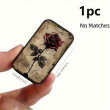 1 علبة كبريت قديمة - تصميم بني داكن وذهبي عتيق، غطاء قابل للطي، لا يحتاج إلى طاقة - ديكور المكتب، ولاعة - هدية مثالية للكبار في السن والمجموعين والرجال والنساء - عيد الميلاد والكريسماس والذكرى السنوية - بنية معدنية متينة (الكبريت غير مشمول) - ديكور منزلي أو مكتبي مميز، جماليات كلاسيكية، بناء قوي، عنصر جديد - متعدد الألوان - مشاهدة 13