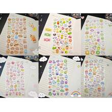 1pc Whimsical 3D Crystal Relief Stickers - Vibrant Animal & Floral Designs, Self-Adhesive Acrylic Decor For Phones, Laptops, Water Bottles - Colorful, Glossy Finish, Irregular Shapes, Cute Stickers, Phone Decals - Multicolor - View 9