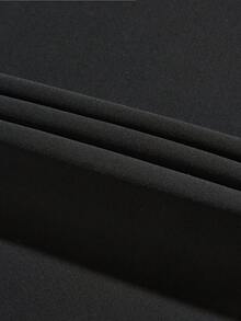 2pcs/Set Women Summer Ice Silk Sports Pants, Casual Elastic Fitness Yoga Straight Leg Trousers, Breathable Running Outdoor Mesh Pants Black Spring - Black - View 11