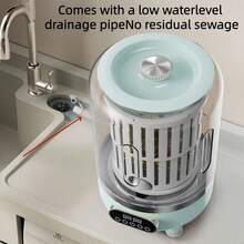 USB Rechargeable Portable Mini Washer & Dryer, Blue Light Design, With Rotating Drying Function, 3 Modes, Suitable For Washing Underwear, Socks, Home, Travel, Camping, Dorm Use - Multicolor - View 7