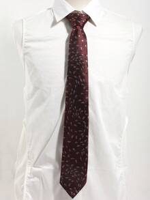 1pc Men's Classic Casual Office Paisley Pattern Necktie, Suitable For Office Wear