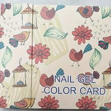 120 Colors Nail Polish Display Book, Includes 120 Pieces False Nails, Nail Polish Gel Display Chart, Nail Salon Studio Nail Art Sample Color Card Cardboard Nail Design Display Box - Multicolor - View 10