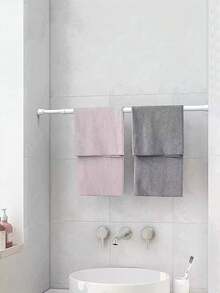 2 Pieces Set Of Punch-Free Curtain Rods, White Adjustable Spring Tension Curtain Rods (30cm/40cm/55cm/60cm), Expandable Spring Curtain Tension Rods Suitable For Windows, Bathrooms, Cabinets, And Kitchens, Telescopic Rods, Shower Curtain Rods, Clothes Drying Rods, Kitchen Pendant Rods, Wardrobe Struts, Door Curtain Rods